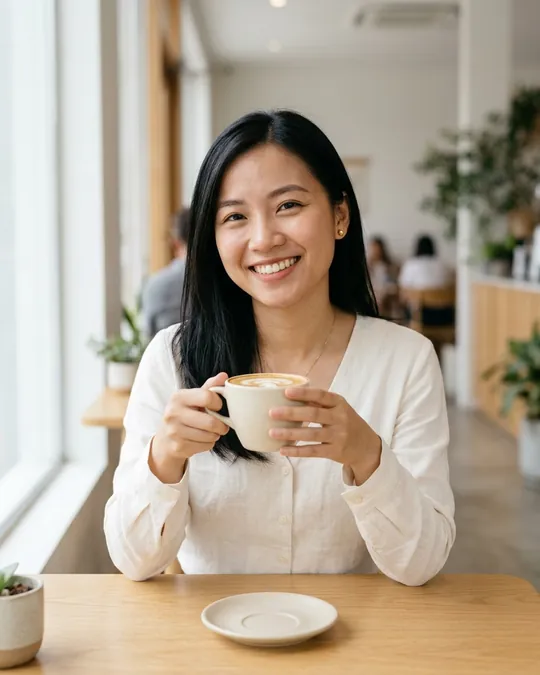 Linh, 24세 — AI로 만든 가상 모델